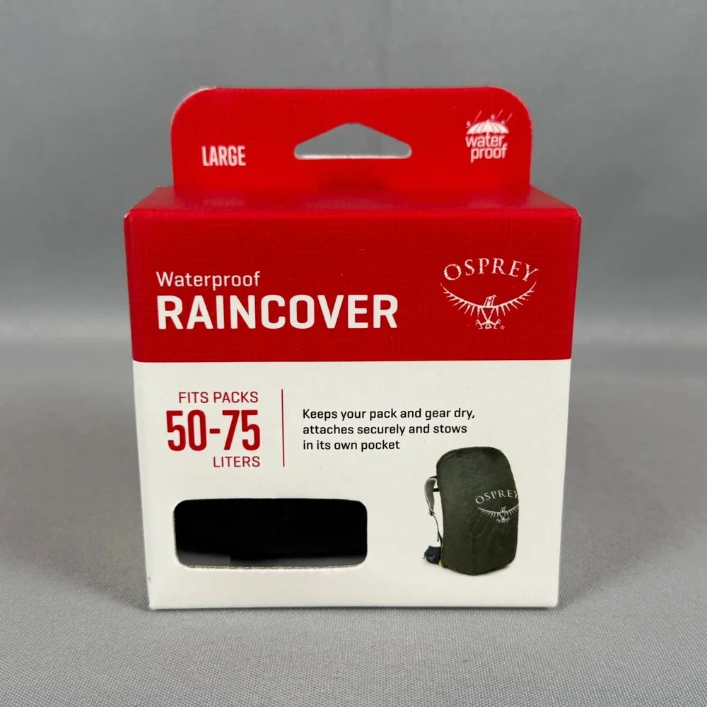 Osprey Ultralight Raincover Large Shadow Gray 50-75L Backpack Ripstop New NIB